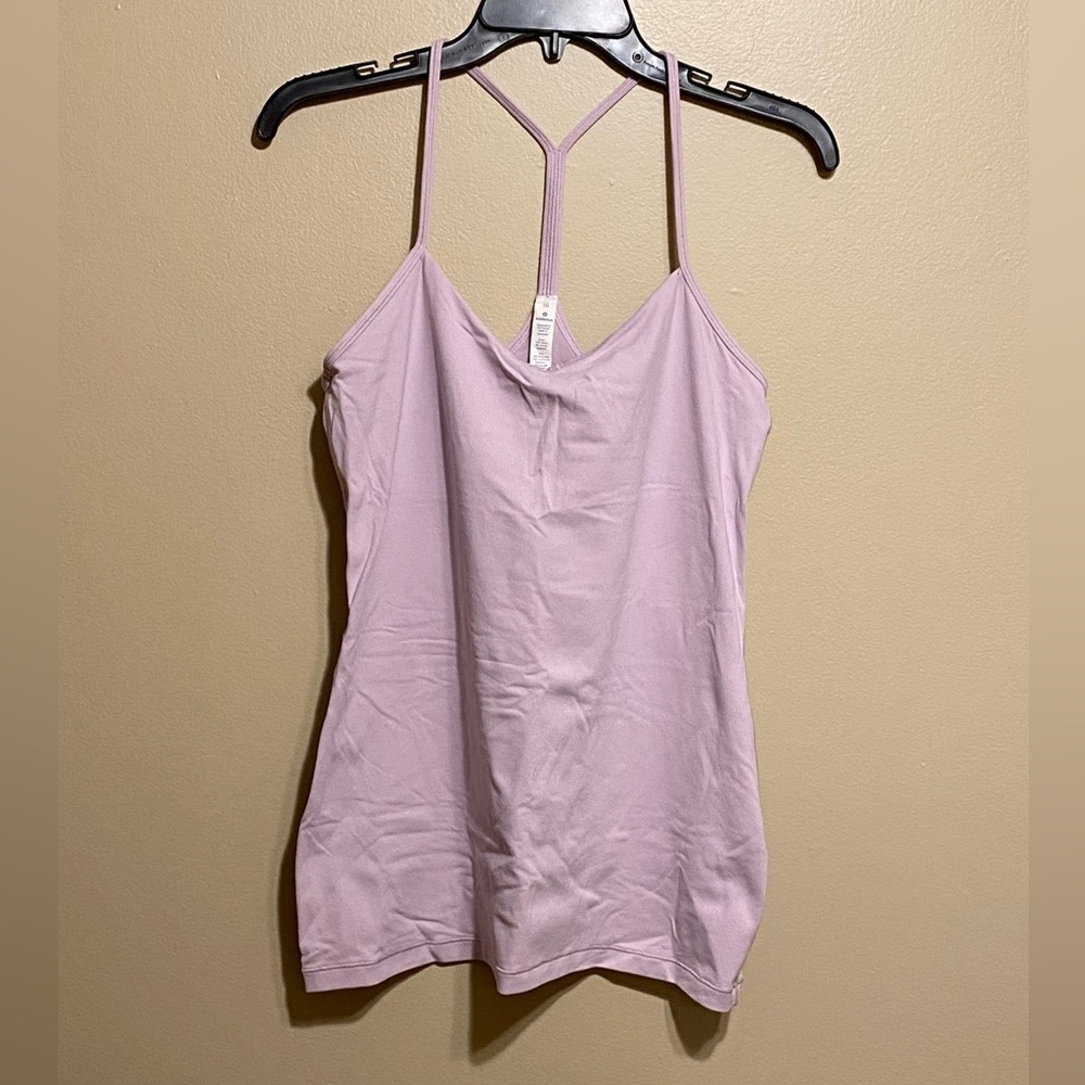 Lululemon Y strap tank Size 10 Lilac